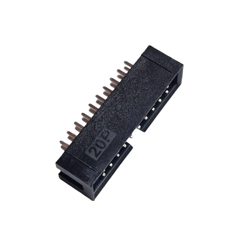 Kit com 160x Conector Box Header 20 vias 180g 2,54mm DS1013-20SSiB1-B-0 Sem Ejetor - Imagem 3