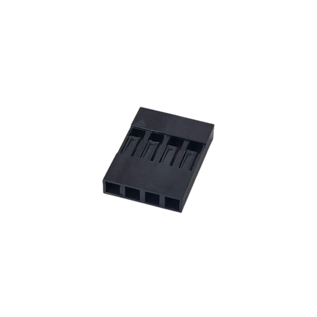 Kit com 20x Conector Lojamento Modu 1x4 Femea - Imagem 2