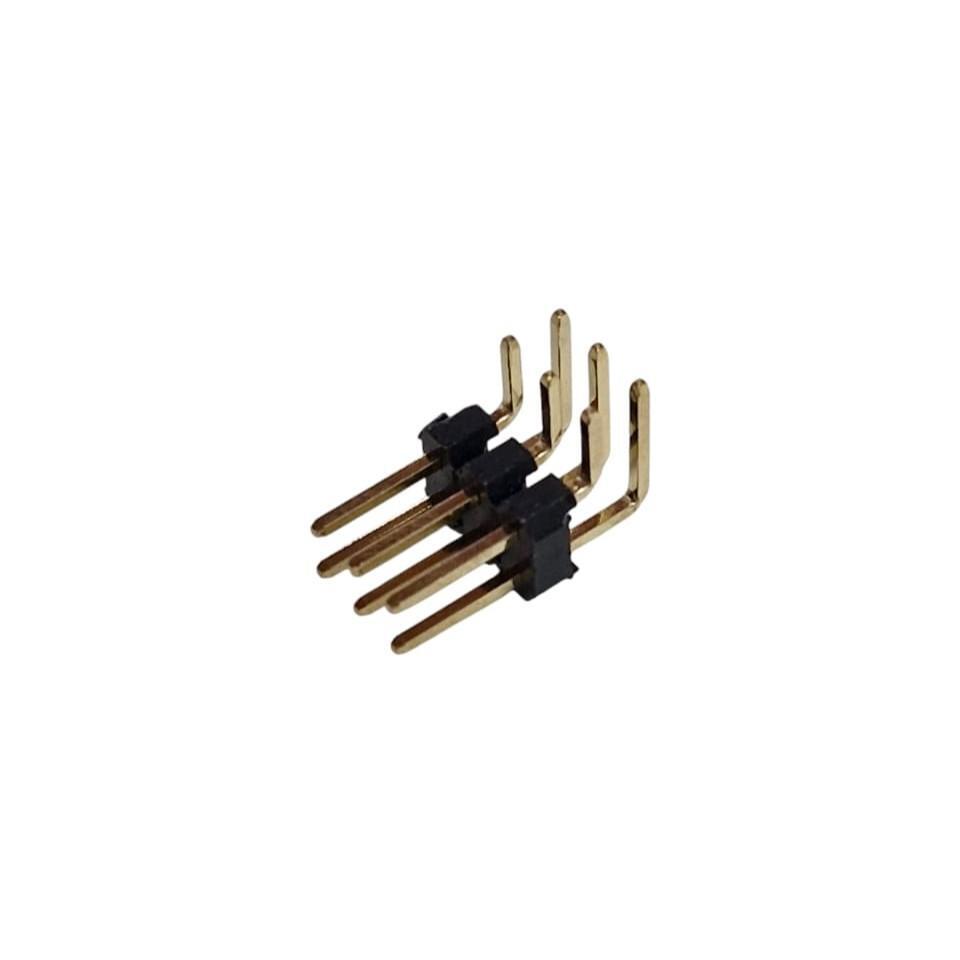 Kit com 50x Barra de Pinos 2x3 90 Graus 2,54mm - Imagem 3