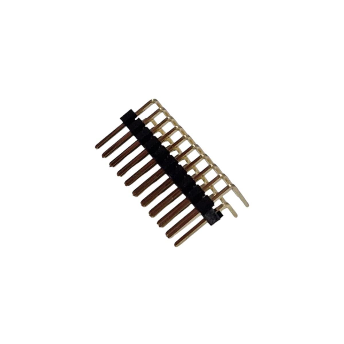 Kit com 50x Barra de Pinos 2x10 90 Graus 2,54mm - Imagem 2