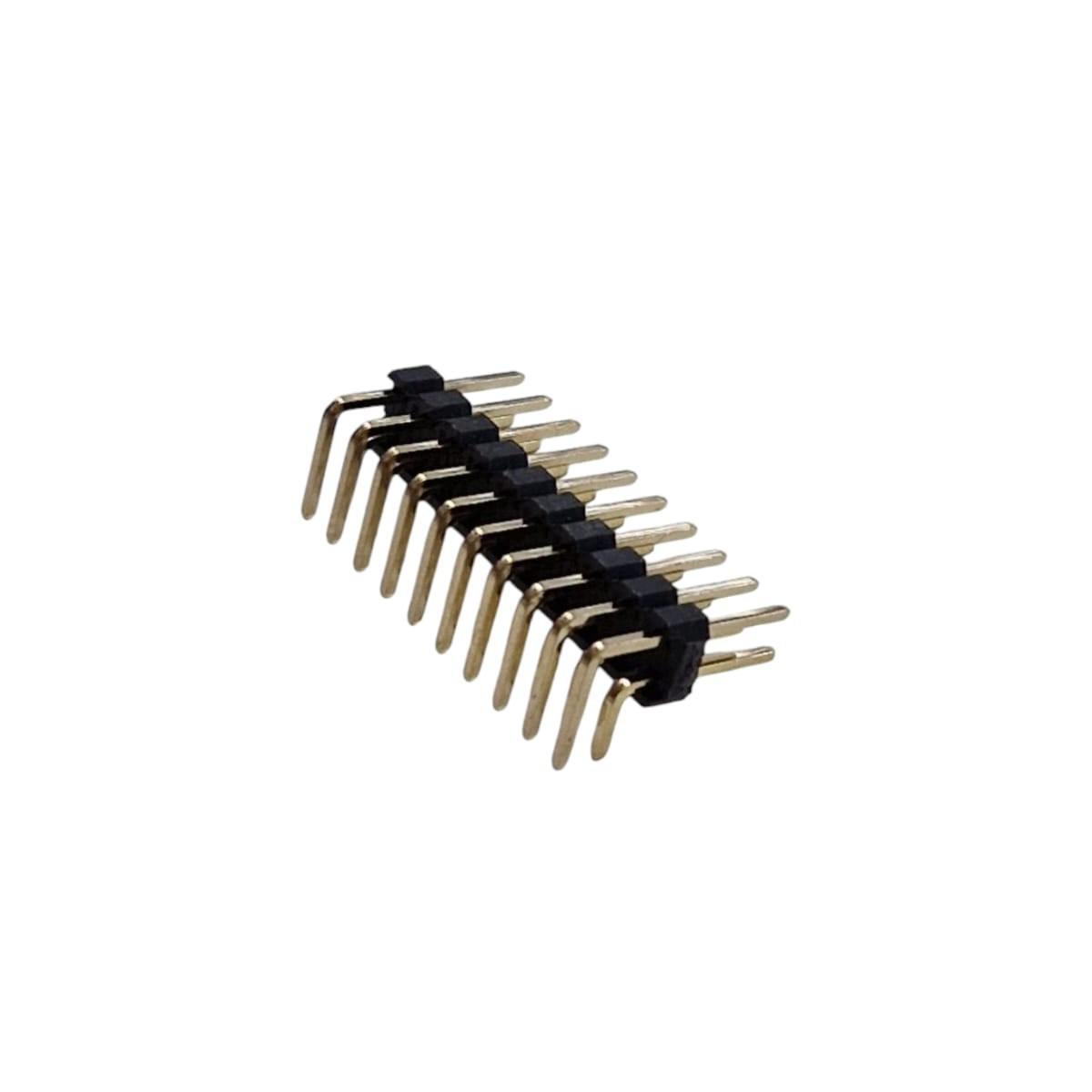 Kit com 50x Barra de Pinos 2x10 90 Graus 2,54mm - Imagem 3