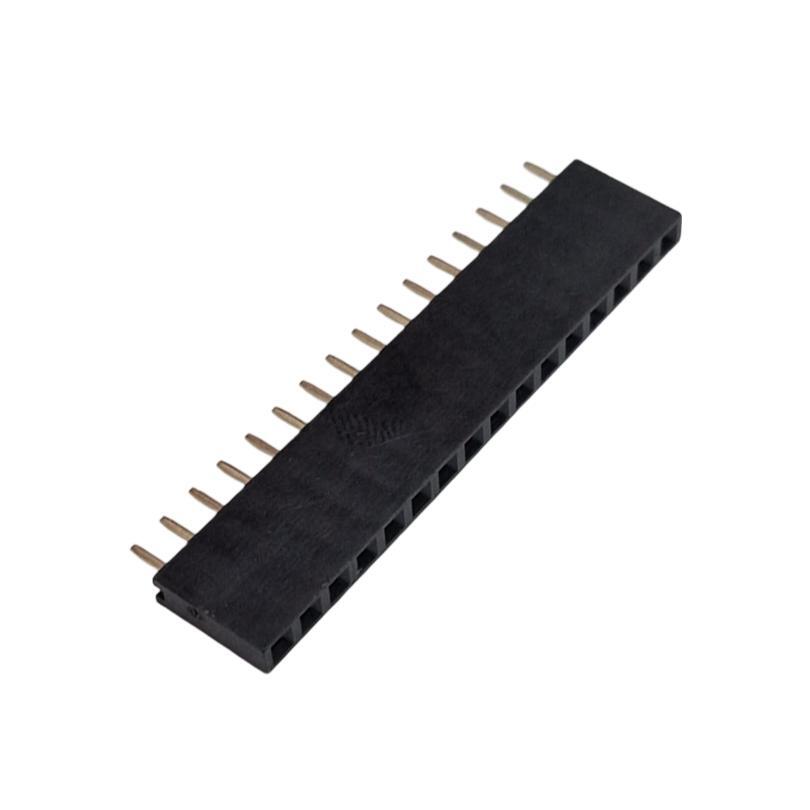 Kit com 10x Conector Fêmea MCI 1x16 DS1023-1 180G Reto Passo 2,54mm 16 Vias - Imagem 2