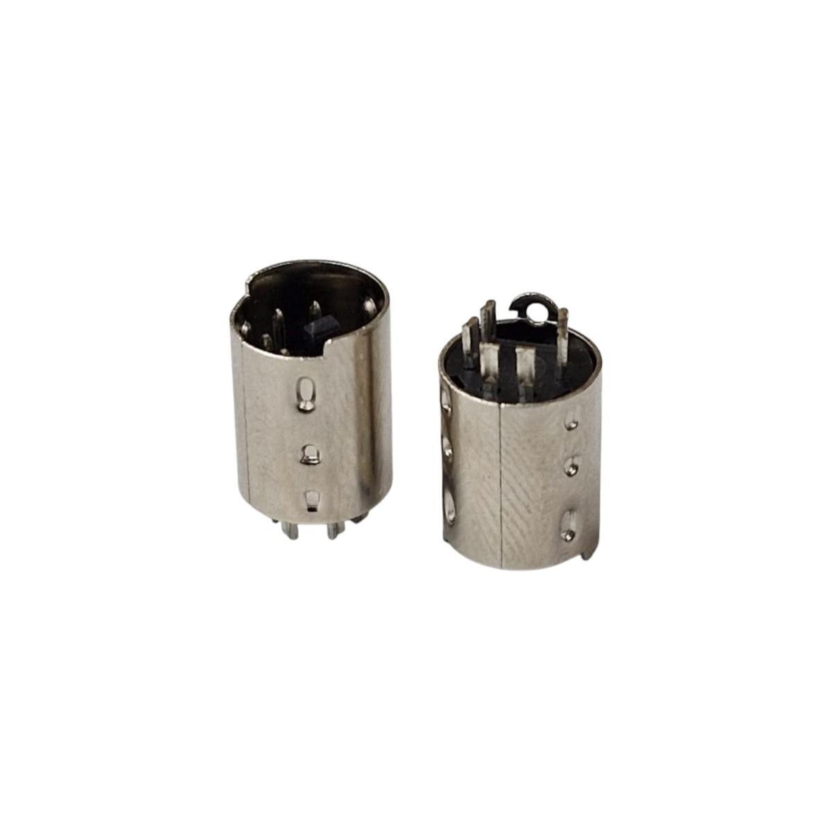 Kit com 10x Conector Mini DIN Macho 6 Vias - Imagem 2