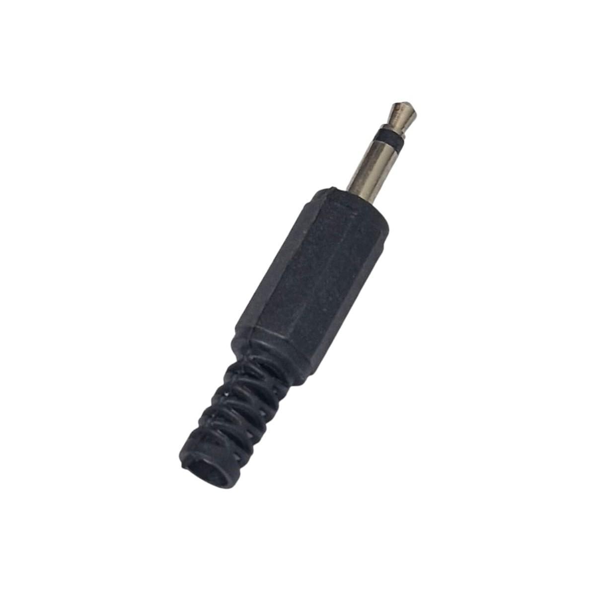 Kit com 50x Plug P2 Mono Macho de Solda com Mola para Cabo de Áudio - Imagem 2