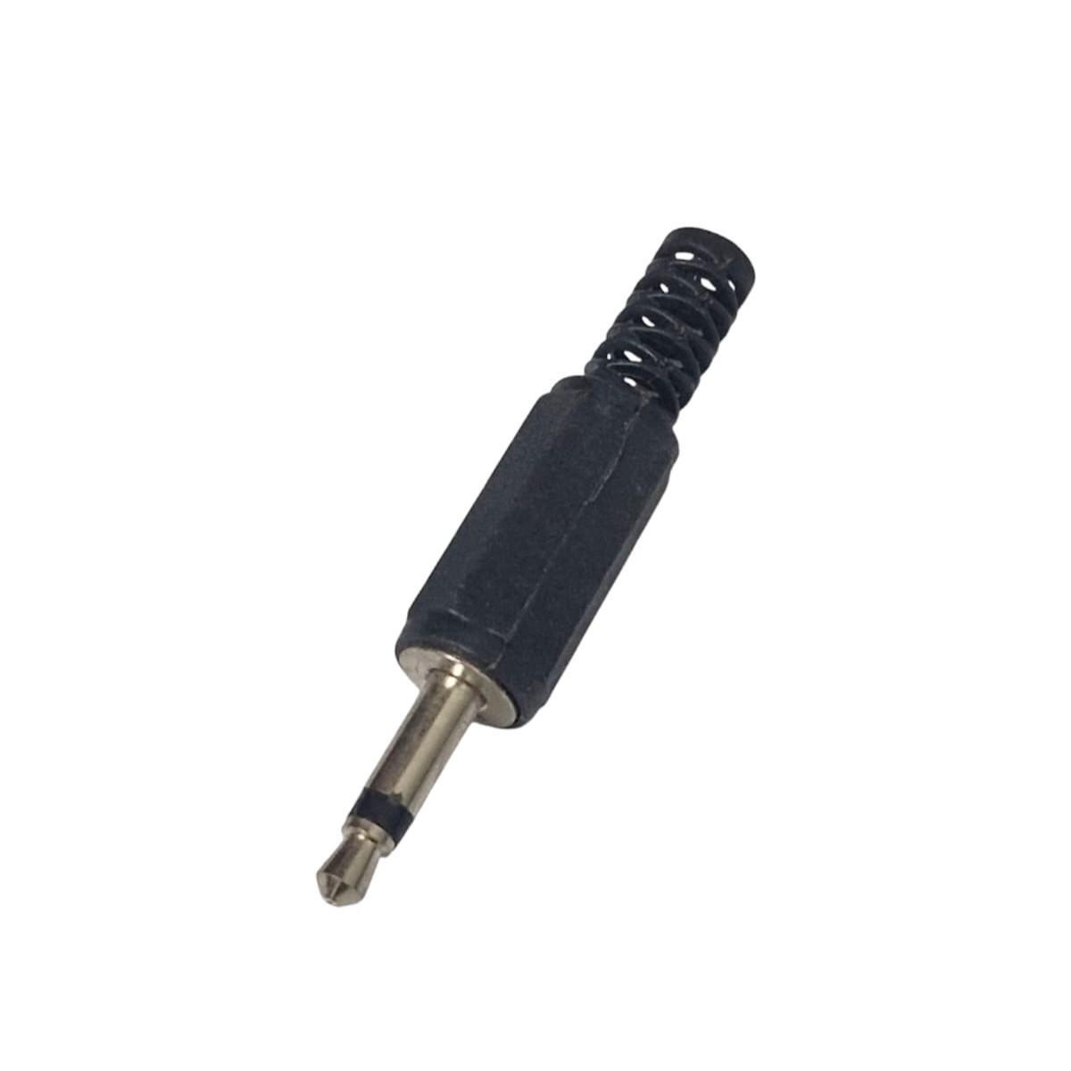 Kit com 50x Plug P2 Mono Macho de Solda com Mola para Cabo de Áudio - Imagem 3