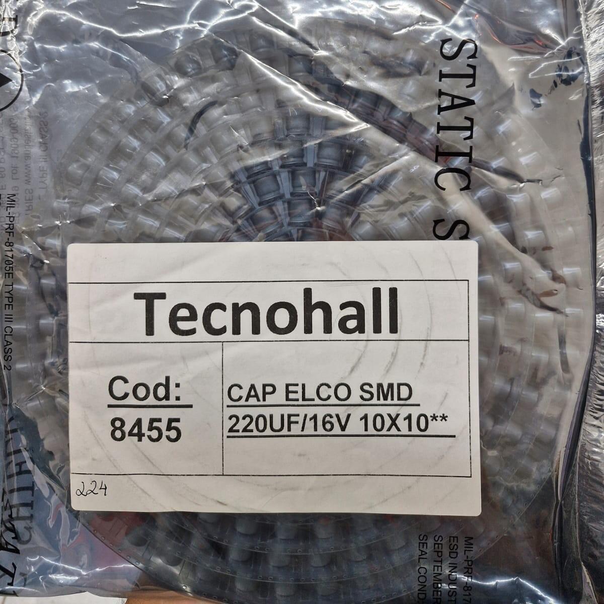 Kit com 100x Capacitor Eletrolítico SMD 220uF 16V 10x10 - Imagem 2
