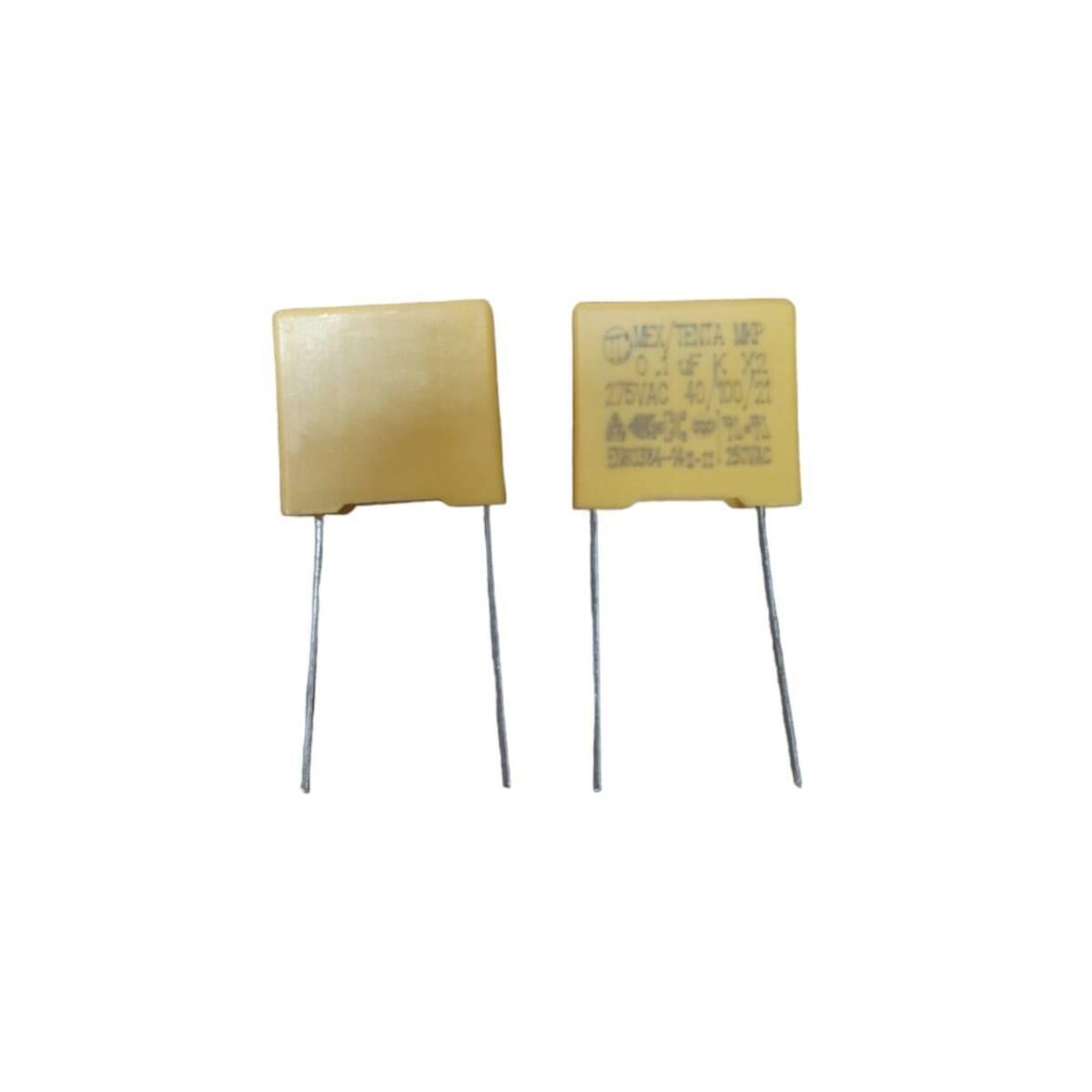 Kit com 1.000x Capacitor Poliester X2 100nF 0.1uF 275VAC Pitch 10mm