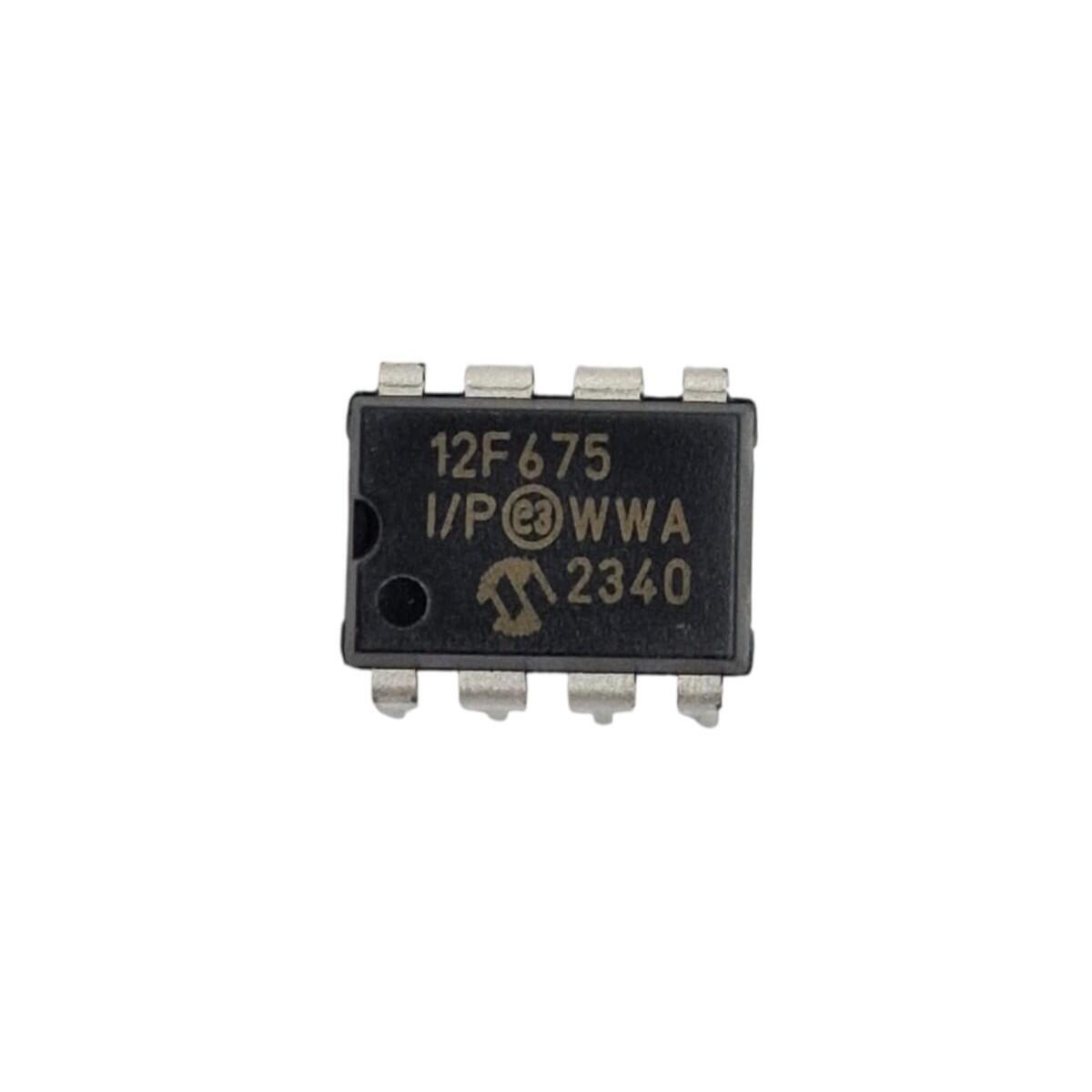 Kit com 5x Ci Microcontrolador Pth PIC12F675-I/P Pdip-8