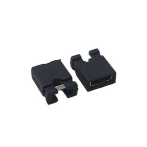 Kit com 2.000x Conector Micro Jumper Fêmea Sem Haste 2,54mm Preto