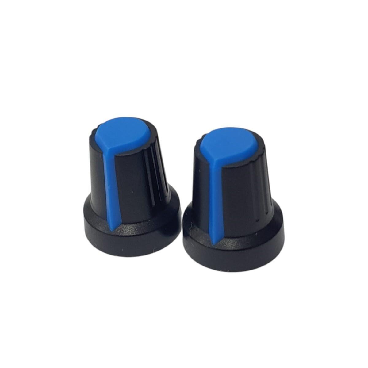 Kit com 100x Knob Potenciômetro Eixo Estriado 6mm Wh148-2 - Imagem 2
