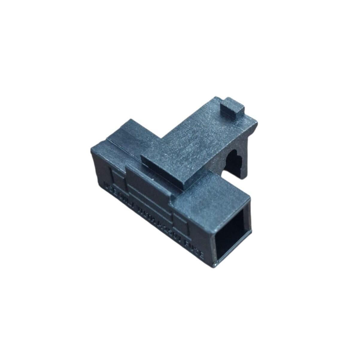 Kit com 10x Tomada De Força Tripolar Macho As-07 C/ Porta Fusivel Preto - Imagem 2