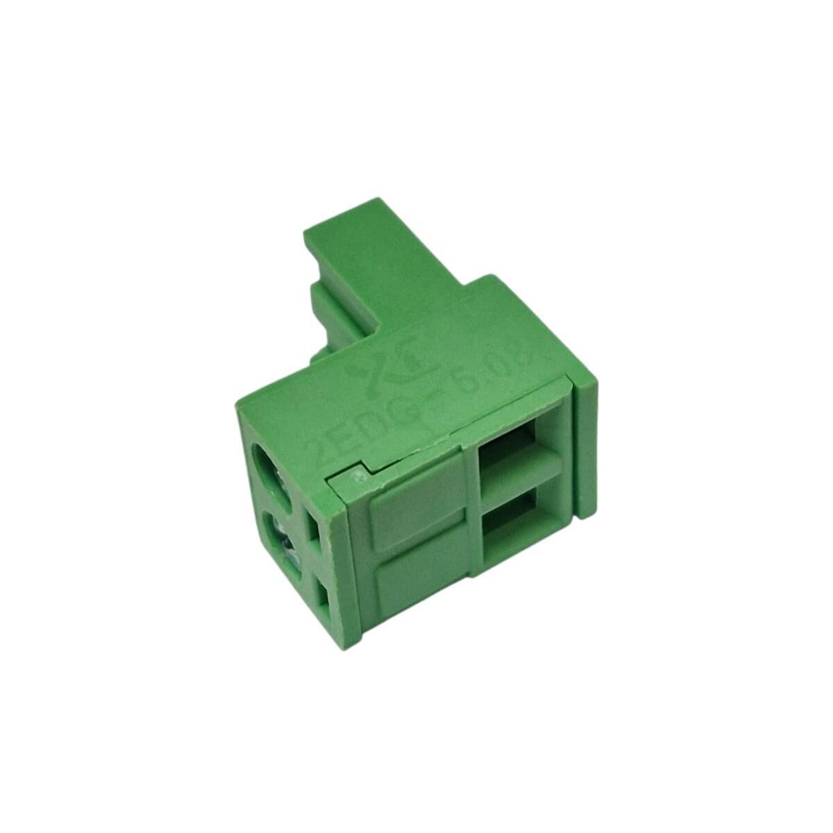 Kit com 200x Conector Borne 2 Vias Femea 90G 2EDGK-5.08-02P Verde - Imagem 4