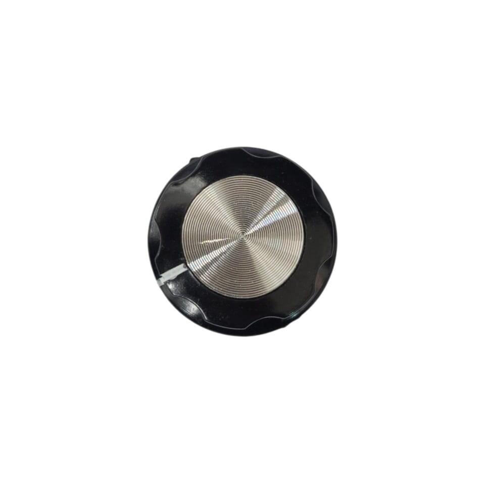 BOTÃO KNOB BAQUELITE PADRÃO BOSS PRETO 6MM C/ PARAFUSO 26,5X15MM MF-A03*** - Imagem 3