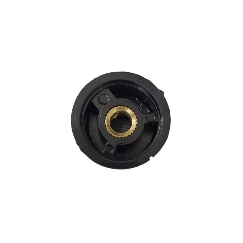 BOTÃO KNOB BAQUELITE PADRÃO BOSS PRETO 6MM C/ PARAFUSO 26,5X15MM MF-A03*** - Imagem 4