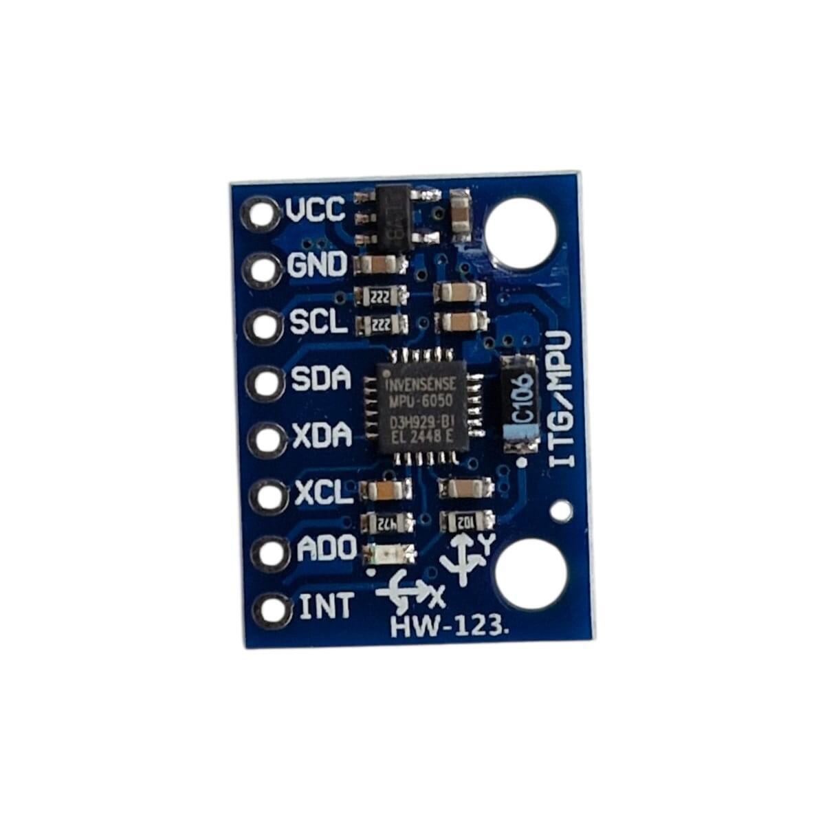 Acelerômetro Giroscópio 3 Eixos Gy521 Mpu6050 - Imagem 6